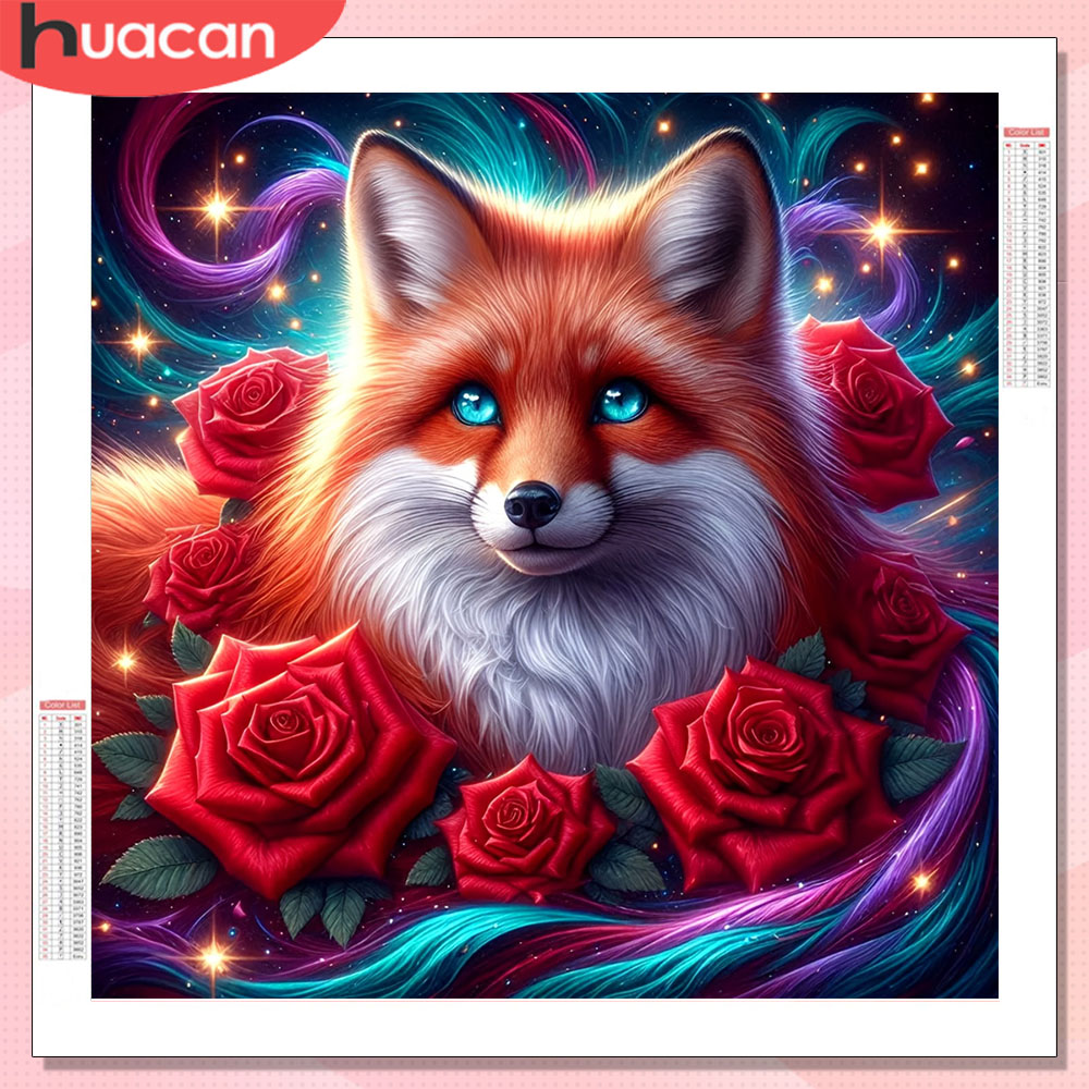 HUACAN Diamond Painting Fox An – Resin Art Rose Bewertung und Preis