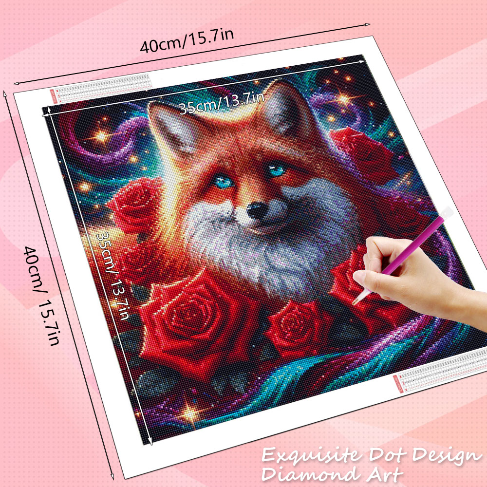 HUACAN Diamond Painting Fox An – Resin Art Rose Bewertung und Preis