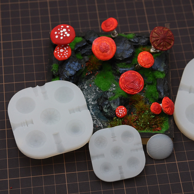 2pcs/set Mini Mushroom Silicon – Resin Art Clay Bewertung und Preis