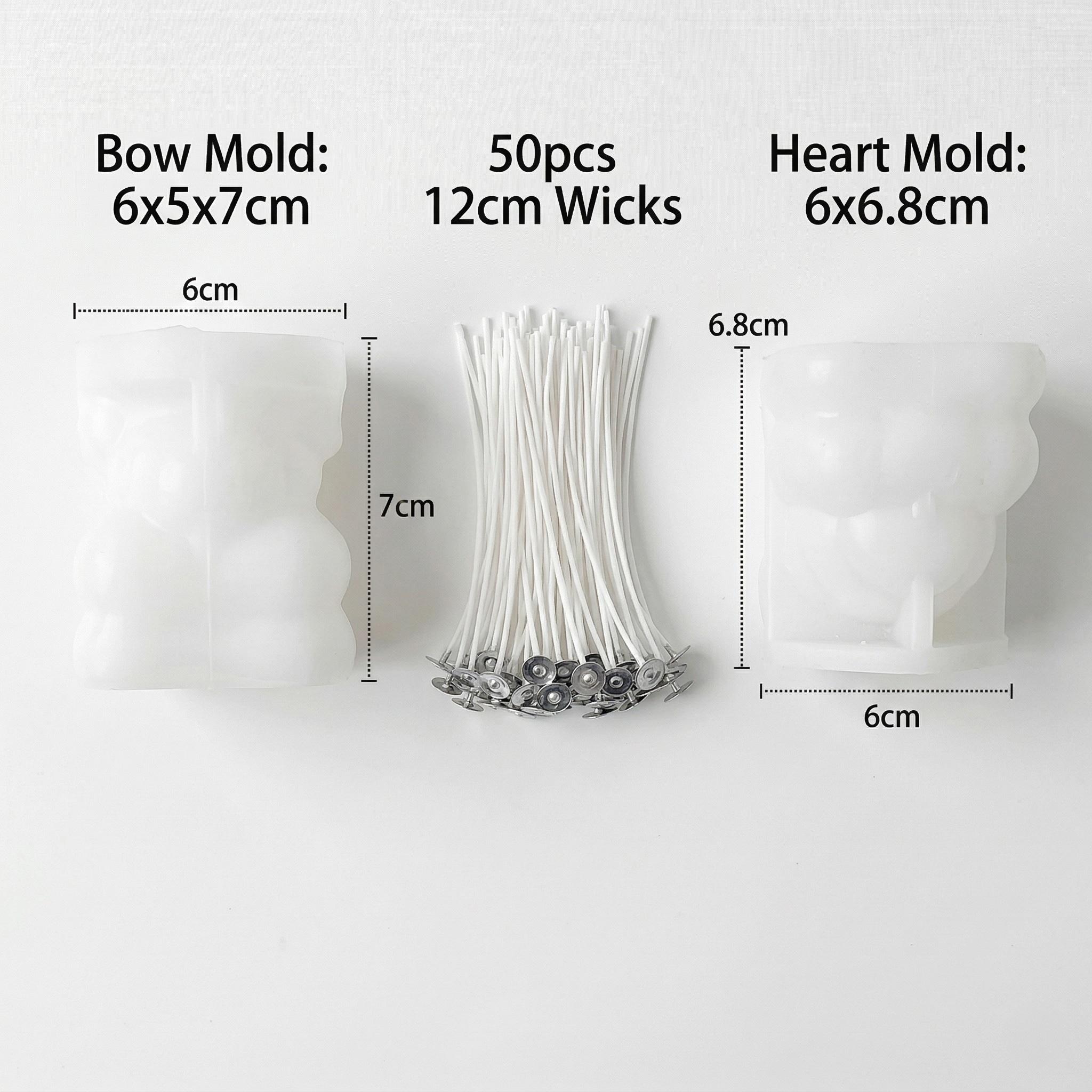 1/2pcs 3D Heart Bow Rose Bear  – Resin Art Rose Bewertung und Preis