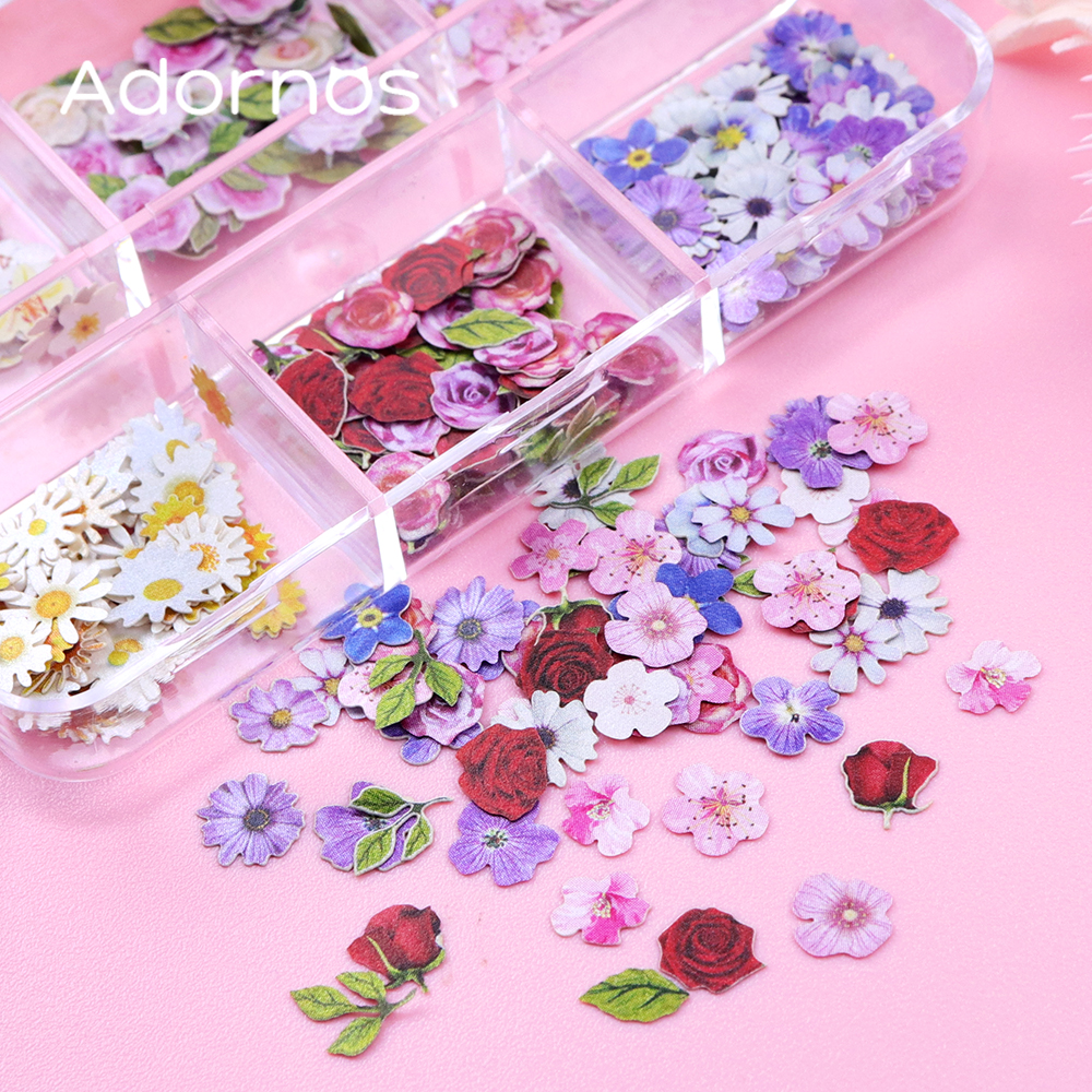 6 Grids Flowers Wood Pulp Chip – Resin Art Rose Bewertung und Preis