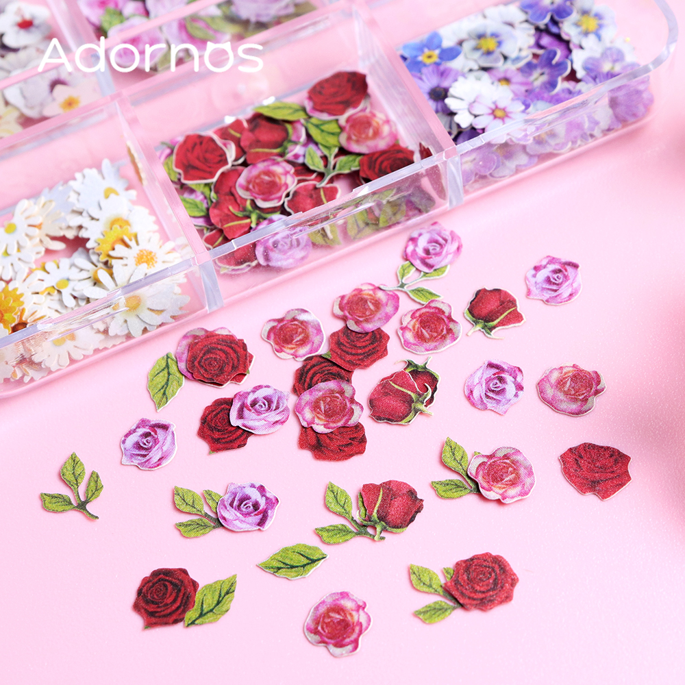 6 Grids Flowers Wood Pulp Chip – Resin Art Rose Bewertung und Preis