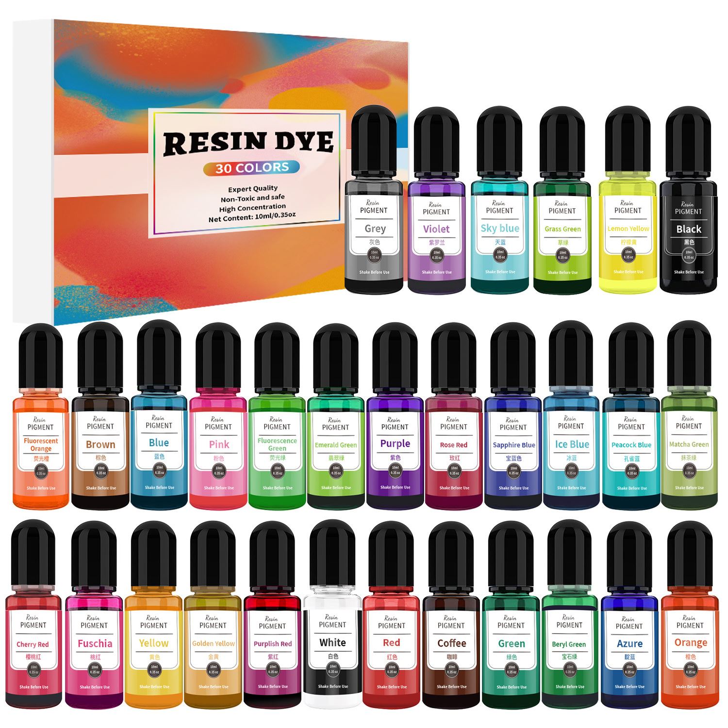 24/30 Colors Set 10ml Epoxy Re – Resin Dye Opaque Bewertung und Preis