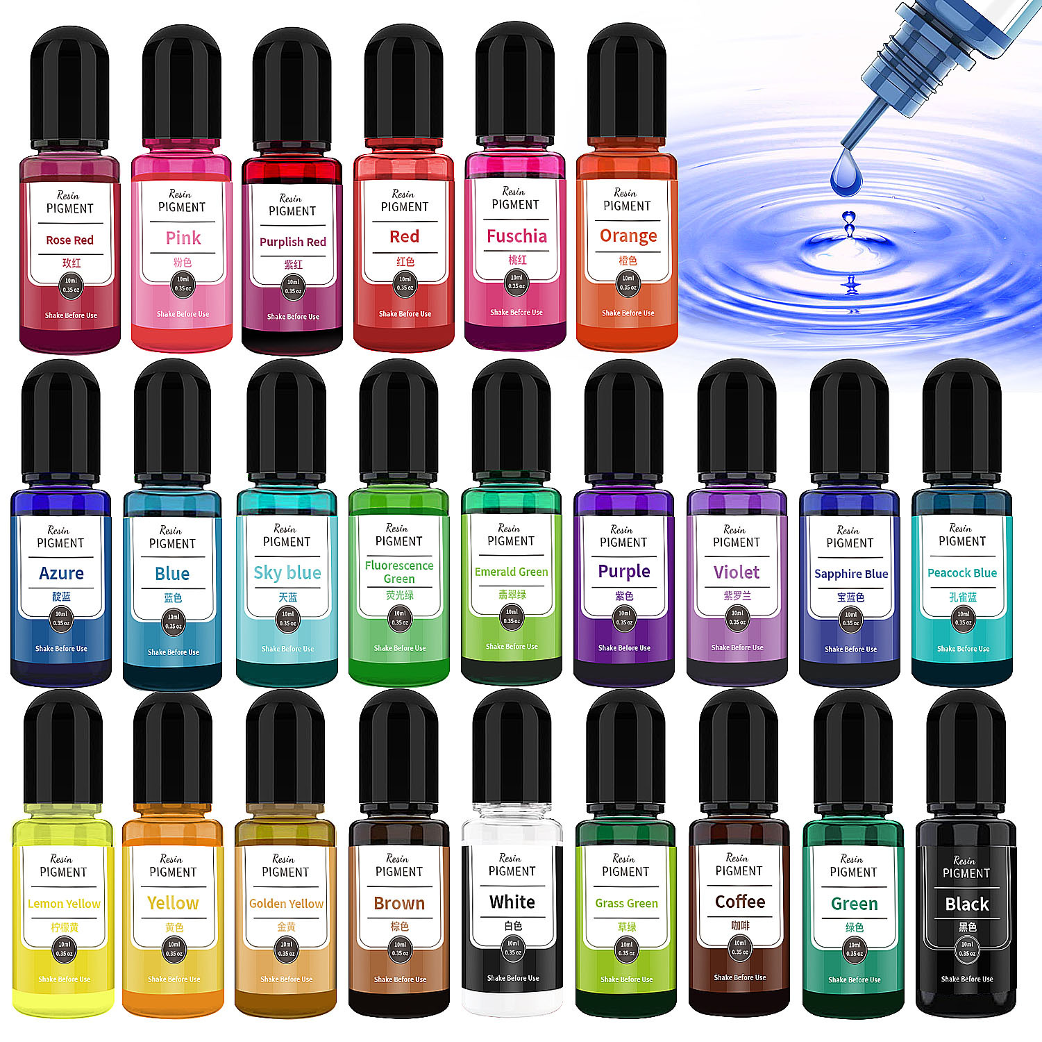 24/30 Colors Set 10ml Epoxy Re – Resin Dye Opaque Bewertung und Preis