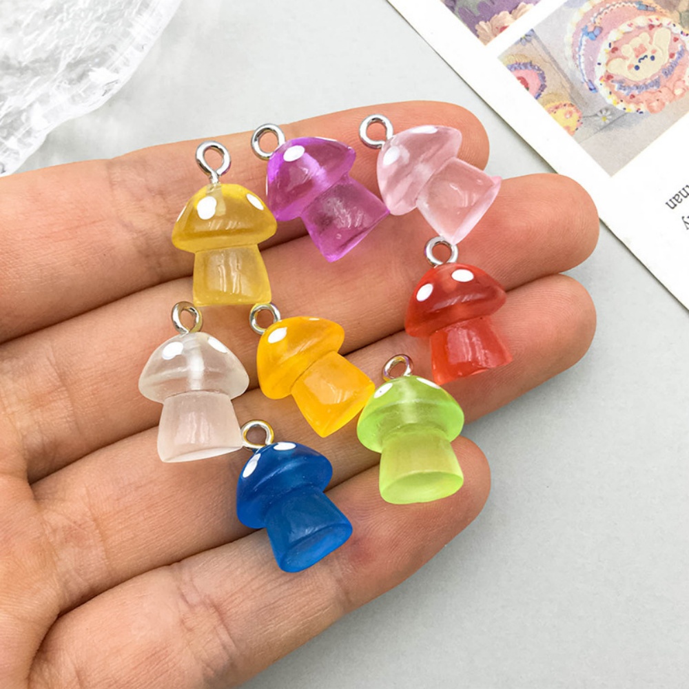 16pcs Luminous Mushroom Charms – Resin Art Essentials Bewertung und Preis