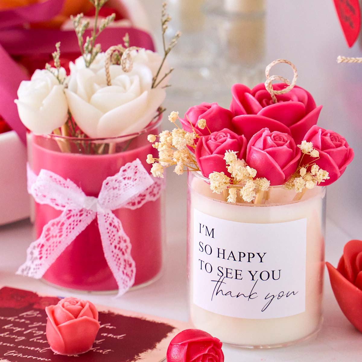 Rose Flower Candle Silicone Mo – Resin Art Clay Bewertung und Preis