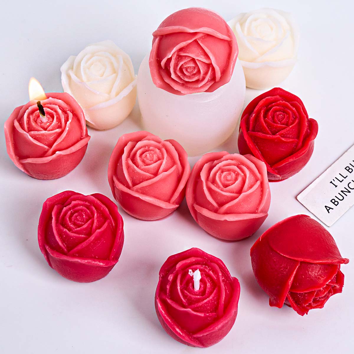 Rose Flower Candle Silicone Mo – Resin Art Clay Bewertung und Preis