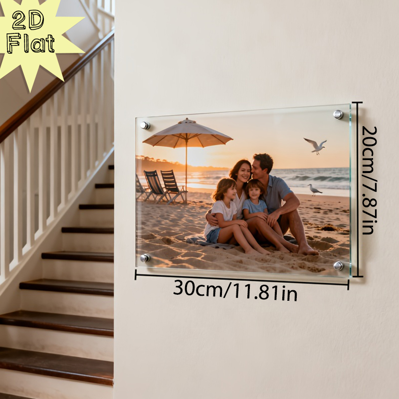 1Pc Custom Family Photo Acryli – Resin Art Anniversary Gift Bewertung und Preis