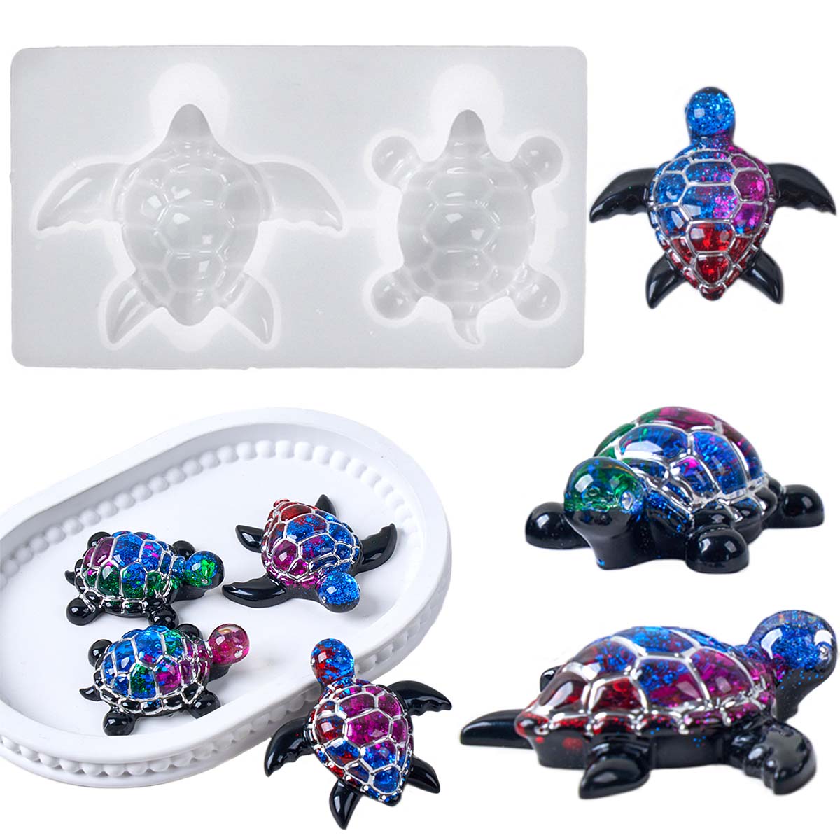 3D Sea Turtle Keychain Silicon – Resin Art Epoxy Bewertung und Preis
