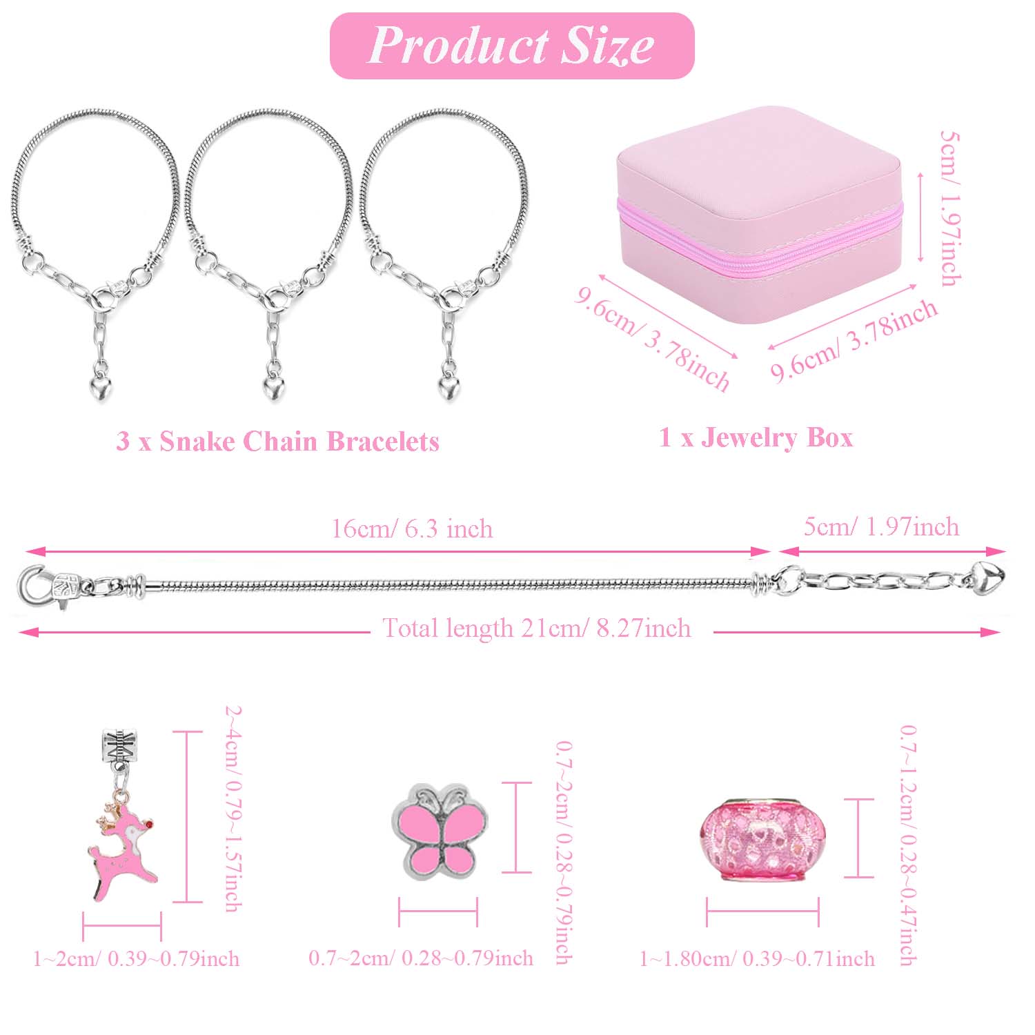 68pcs pink beaded jewelry set, – Resin Art Essentials Bewertung und Preis