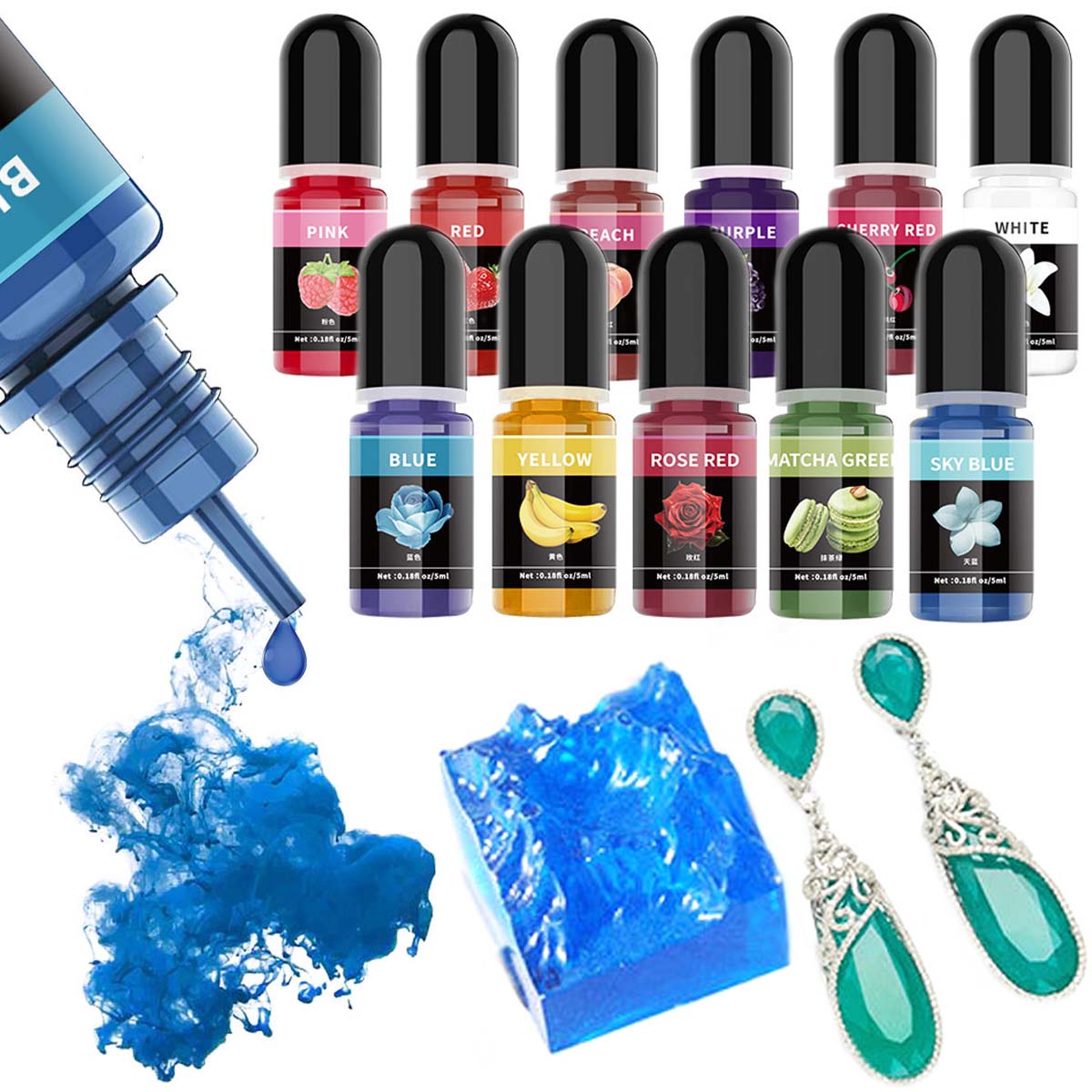 5ml/Bottle Epoxy Resin Pigment – Resin Dye Opaque Bewertung und Preis