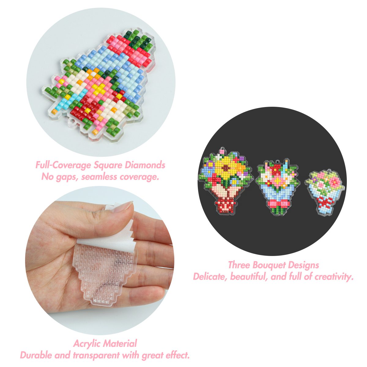 FOREVER YOUNG 3PCS Bouquet Acr – Resin Art Diy Bewertung und Preis