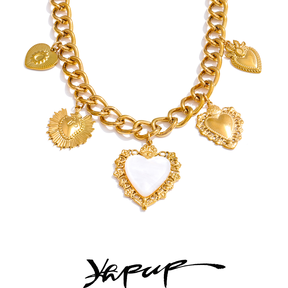 Yhpup 18K Golden Plated Stainl – Resin Art Necklace Bewertung und Preis