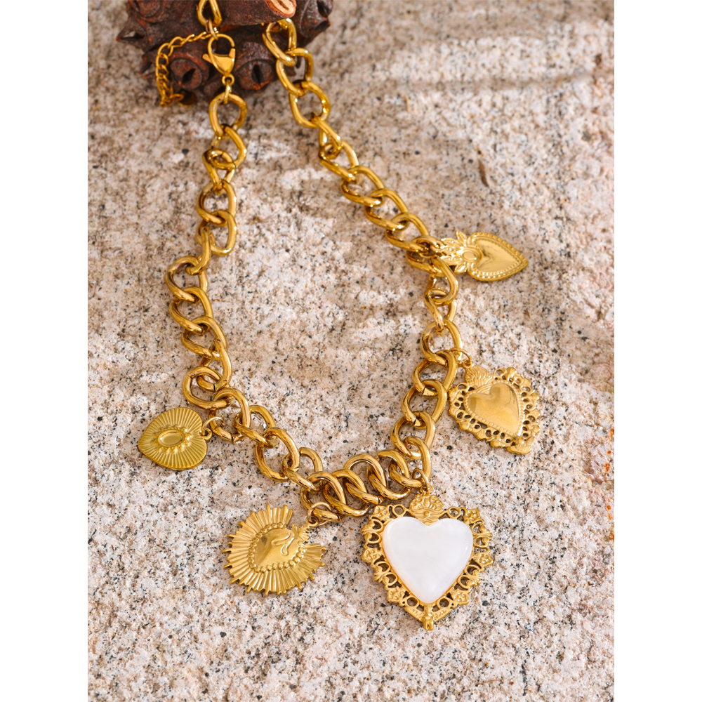 Yhpup 18K Golden Plated Stainl – Resin Art Necklace Bewertung und Preis