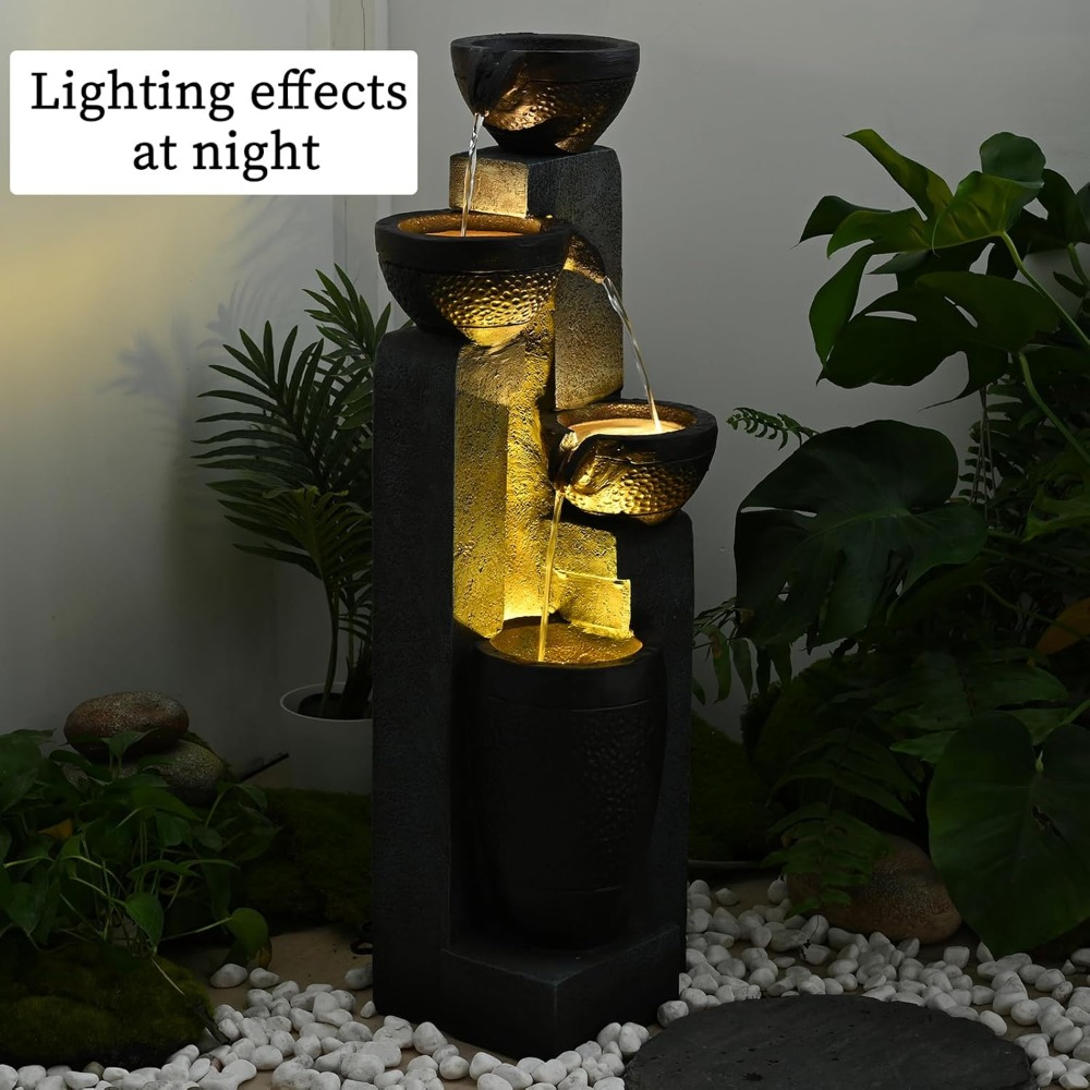 40''H 4-Tier Outdoor Garden Wa – Resin Art And Decor Bewertung und Preis
