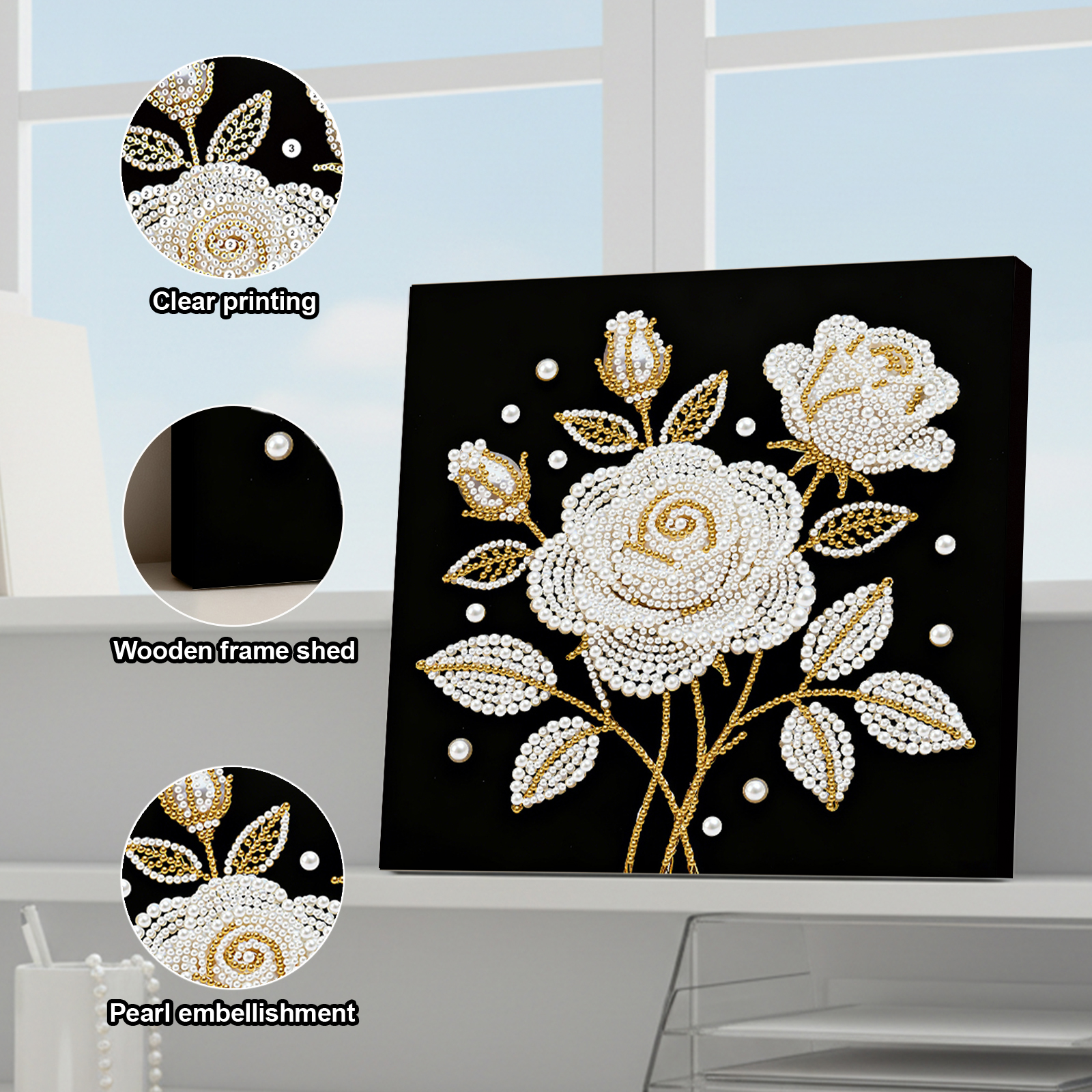 Rose DIY Pearl Painting Kit fo – Resin Art Rose Bewertung und Preis