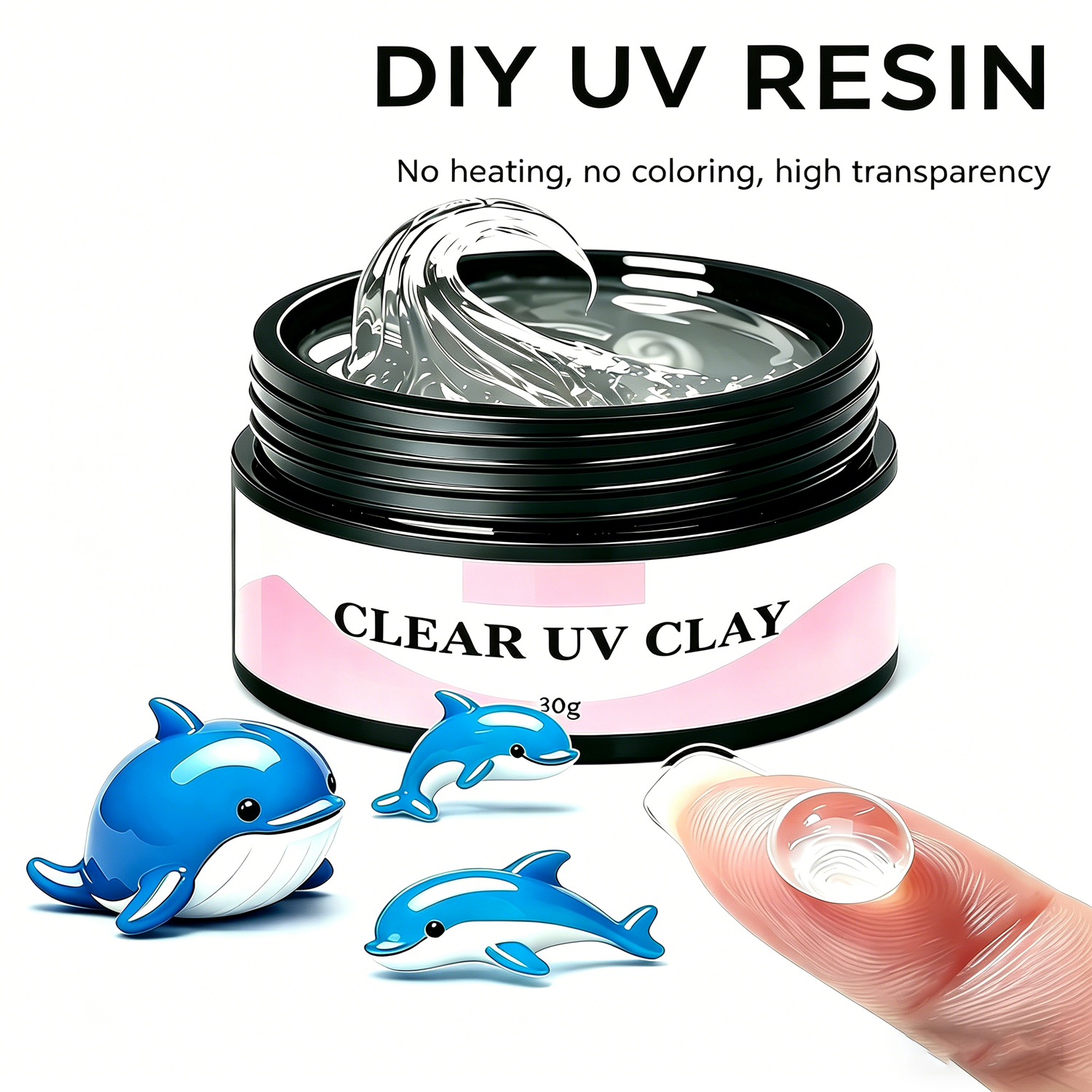 UV Clay Clear Polymer Resin fo – Resin Art Clay Bewertung und Preis