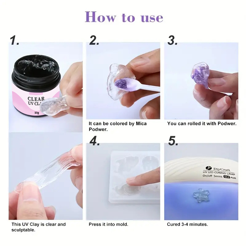 UV Clay Clear Polymer Resin fo – Resin Art Clay Bewertung und Preis