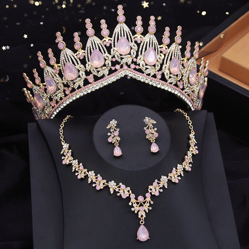 Blue Crown Bridal Jewelry Sets – Resin Art Necklace Bewertung und Preis