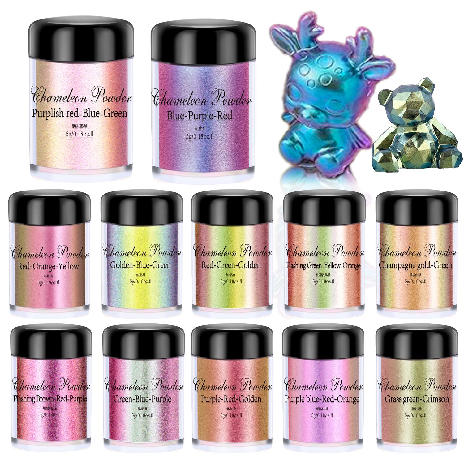 5g Chameleon Powder Nail Stain – Resin Dye Opaque Bewertung und Preis